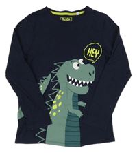 Tmavomodré triko s dinem C&A