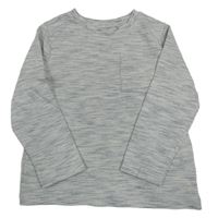 Sivo-tmavomodré žíhané tričko F&F