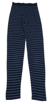 Tmavomodro-modré pruhované spodné nohavice C&A