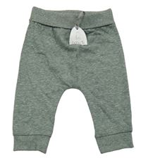 Nové - Khaki melírované tepláky Tu