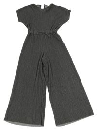 Sivý rebrovaný nohavicový overal Zara