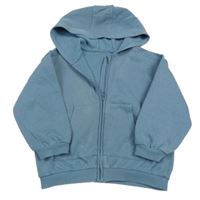 Modrošedá prepínaci mikina s kapucňou George