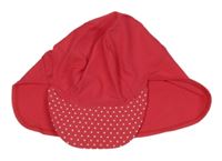 Tmavorůžová UV kšiltovka s puntíky