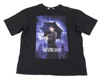 Černé tričko s Wednesday H&M