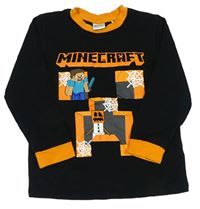 Černo-oranžové triko Minecraft George