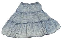 Modrá rifľová sukňa F&F