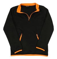 Čierno-oranžová športová mikina Ergeenomixx