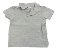 Sivé polo tričko s logom Slazenger