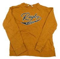 Medová mikina s nápisom Mango