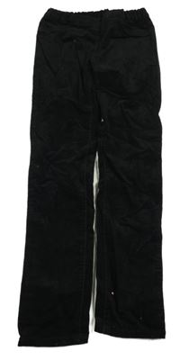 Černé manšestrové skinny fit rifle H&M