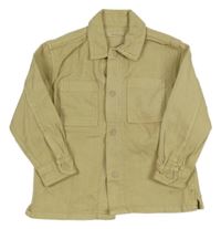 Béžová rifľová košeľová bunda Reserved