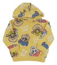 Žlutá mikina s Paw Patrol a kapucí Primark
