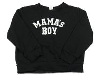 Čierna mikina s nápisom Shein