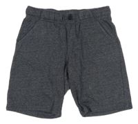 Tmavomodré melírované teplákové kraťasy F&F