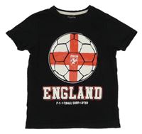 Černé tričko s míčem Primark