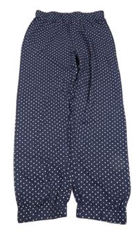 Tmavomodré tepláky s bodkami Yigga