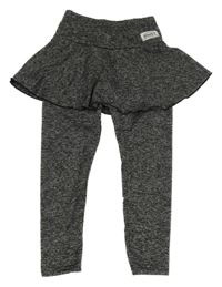 Tmavošedá sportovní sukně se všitými legíny 