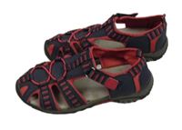 Tmavomodro-růžové neoprenovo/textilní sandály Alive vel. 36