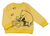 Žltá mikina s medvídkem Pú