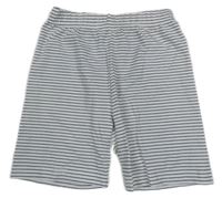 Bielo-čierne pruhované kraťasy Alive