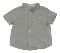 Sivo-biela kockovaná košeľa H&M