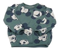 Zelenošedá mikina s Mickeym C&A