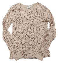 Svetloružové tričko so vzorom H&M