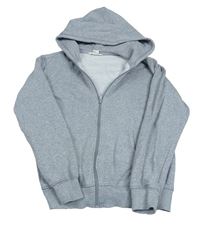 Sivá melírovaná prepínaci mikina s kapucňou H&M