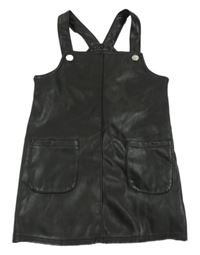 Čierne koženkové šaty PRIMARK