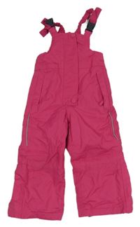 Tmavorůžové šusťákové zimní laclové oteplovačky Papagino