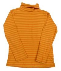 Oranžovo-tmavooranžový pruhovaný rolák JAKO-O