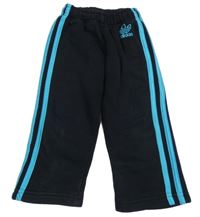 Černo-modré tepláky Adidas