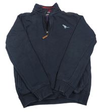 Tmavomodrá mikina s dinosaurom Nutmeg