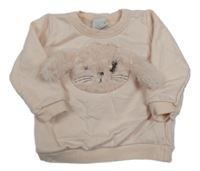 Světlebroskvová mikina s králíčkem Pulla Bulla