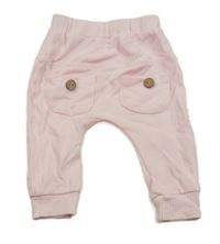 Světlerůžové žebrované turecké tepláky Colbi