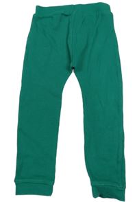 Tmavozelené rebrované turecké tepláky Tu