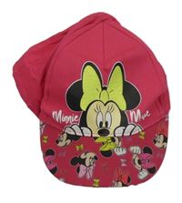 Tmavorůžová plátěná kšiltovka s Minnie Disney
