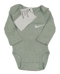 Nové - olivovošedé melírované body s logem Nike