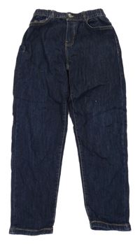 Tmavomodré crop rifle ZARA