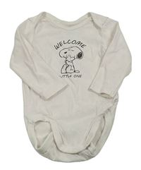 Biele body so Snoopym H&M