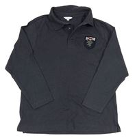 Äntracitové polo tričko s nášivkou TCM