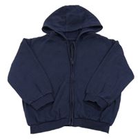 Tmavomodrá prepínaci mikina s kapucňou George