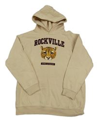 Béžová mikina s levhartem a kapucňou H&M