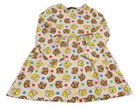 Ružové bodkovaná é bavlnené šaty s Blush a Pudseym George