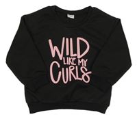 Čierna mikina s nápisom PatPat