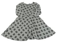 Sivé melírované teplákové šaty s ústy Pepperts