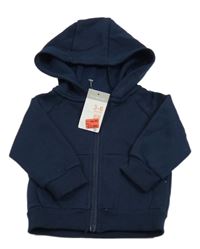 Nové - tmavomodrá prepínaci mikina s kapucňou Primark