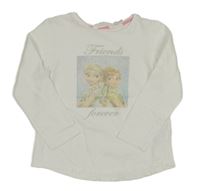 Biele tričko s Frozen H&M