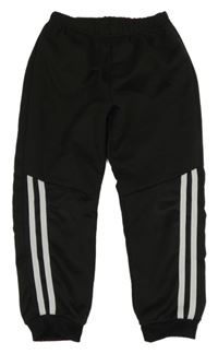 Černé tepláky s pruhy Shein