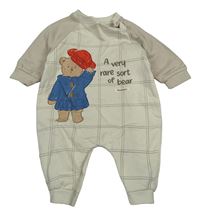 Béžový kockovaný teplákový overal s Paddingtonem George